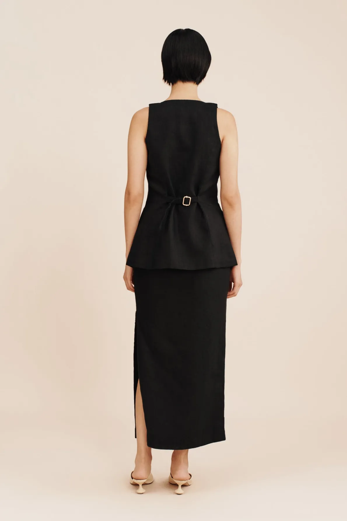 NANCY PENCIL SKIRT - BLACK