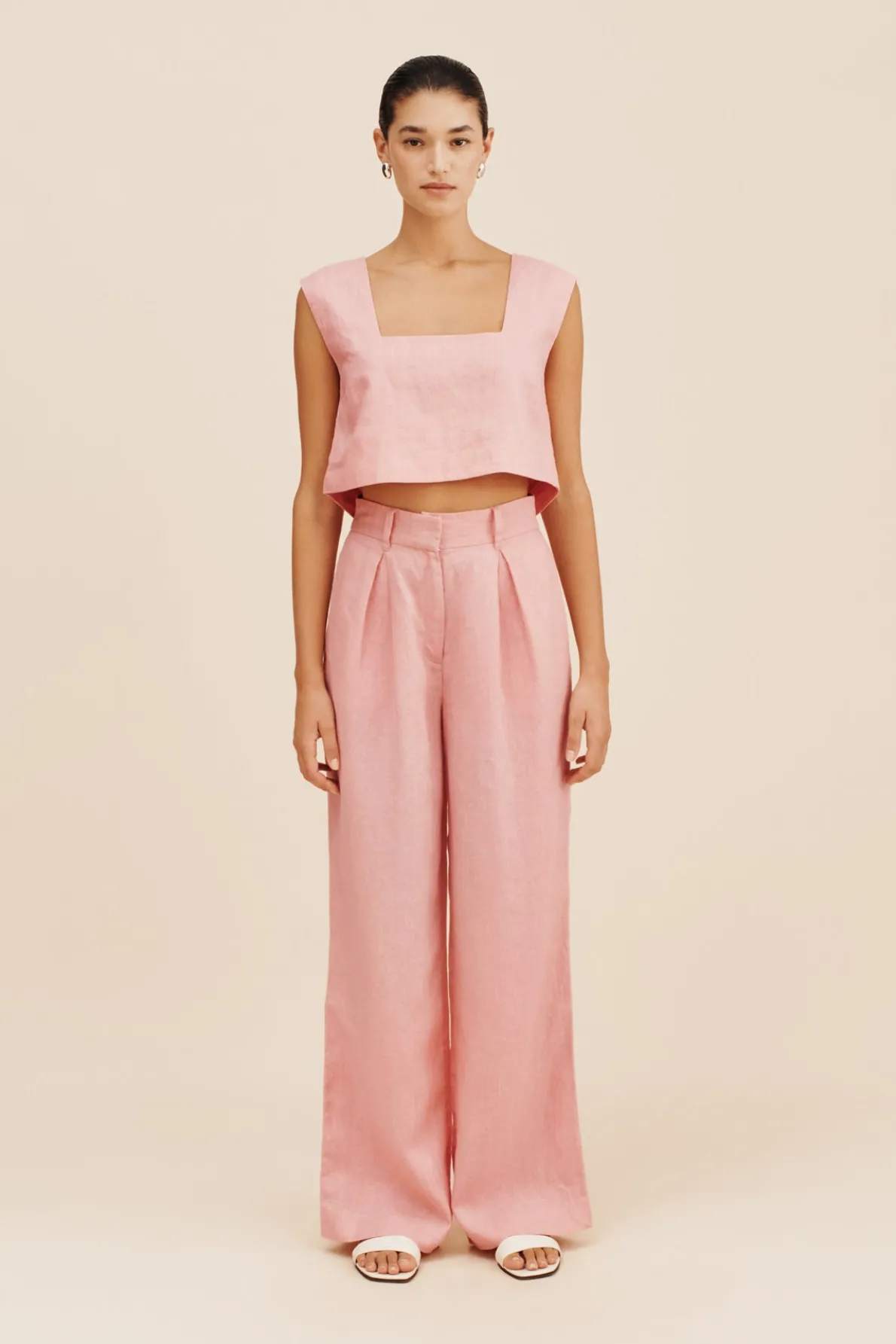 PRESLEY TROUSER - PINK SALT