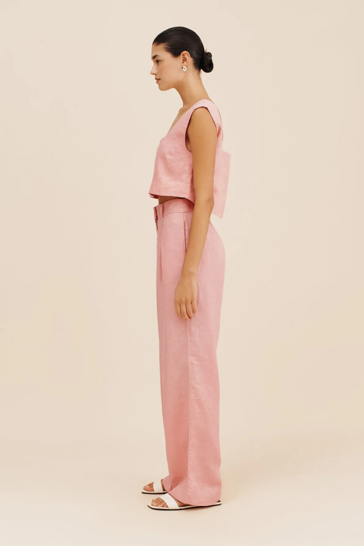 PRESLEY TROUSER - PINK SALT