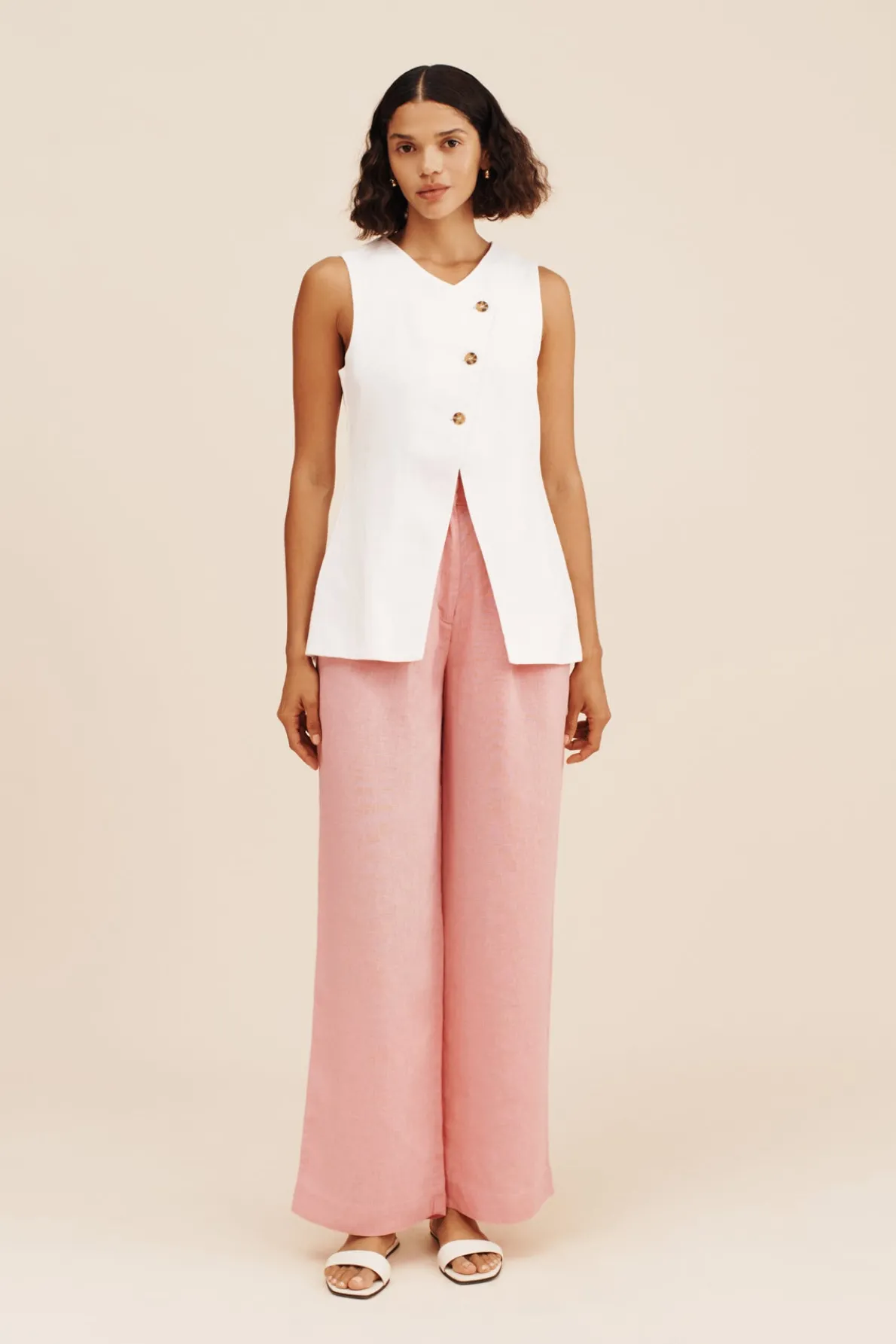 PRESLEY TROUSER - PINK SALT