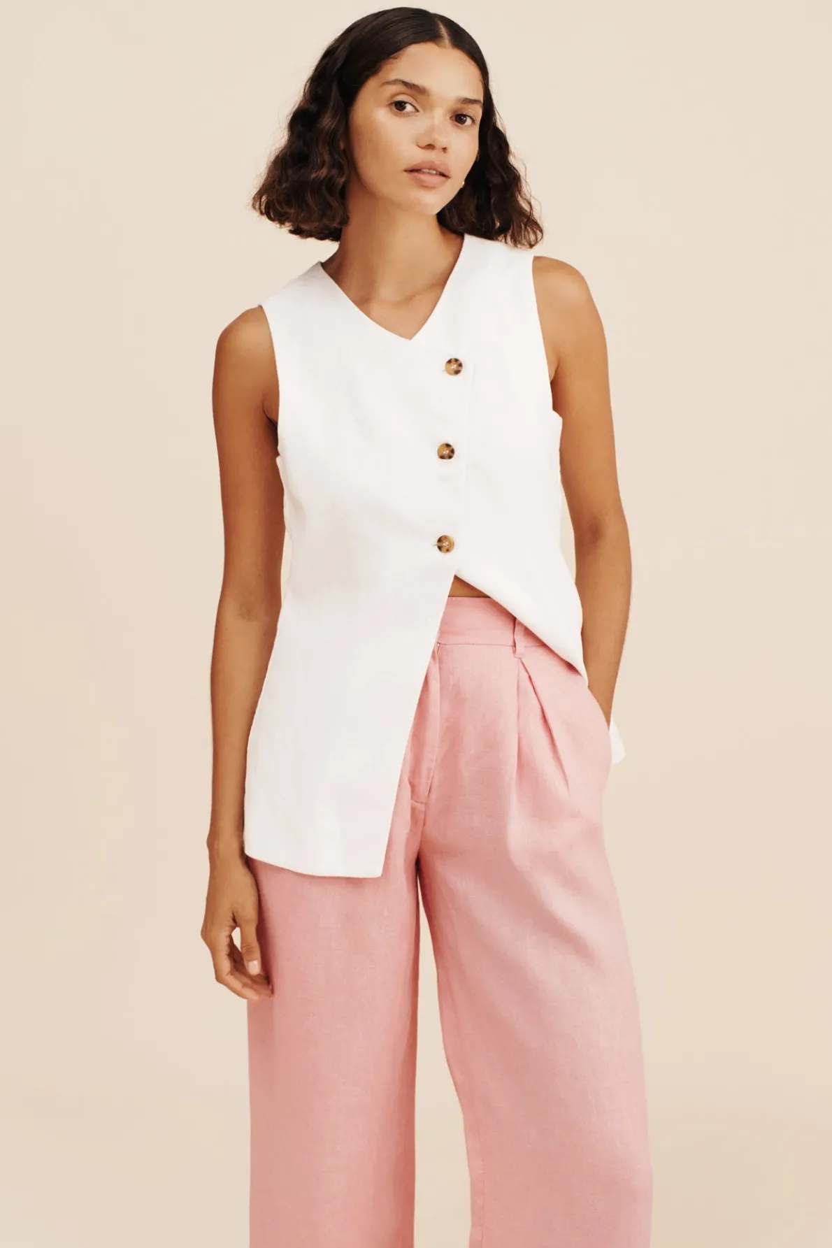 PRESLEY TROUSER - PINK SALT