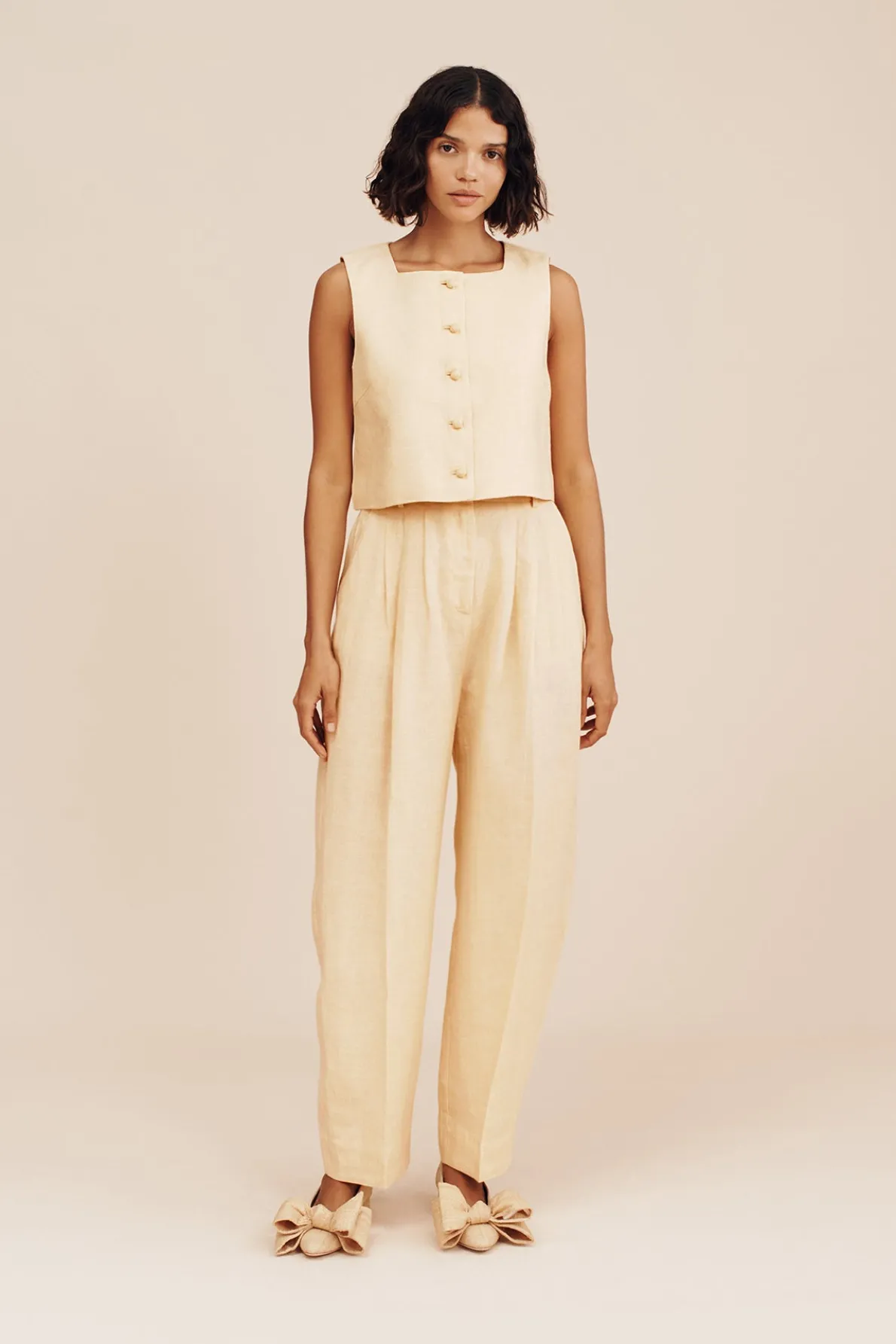 RIO TROUSER - DUSTY CITRON