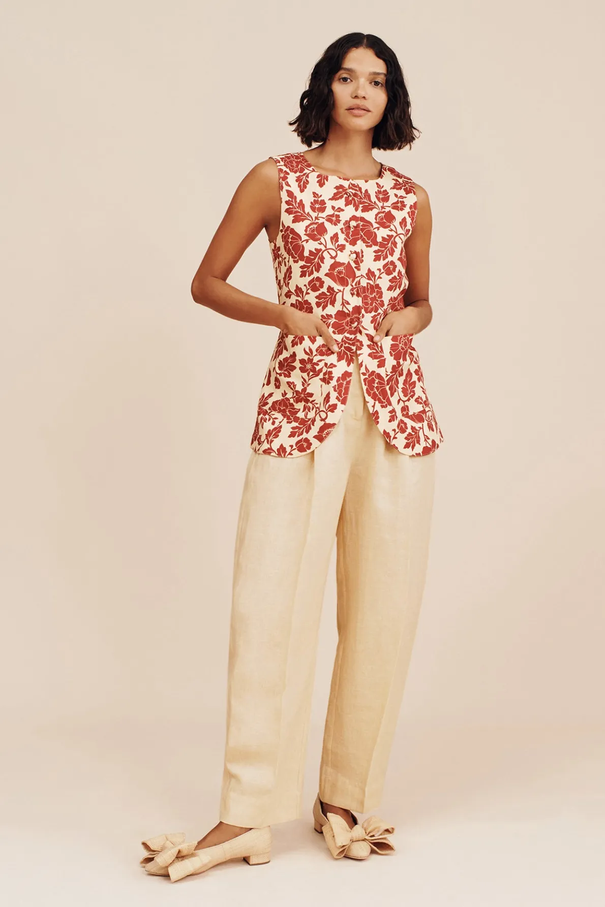 RIO TROUSER - DUSTY CITRON