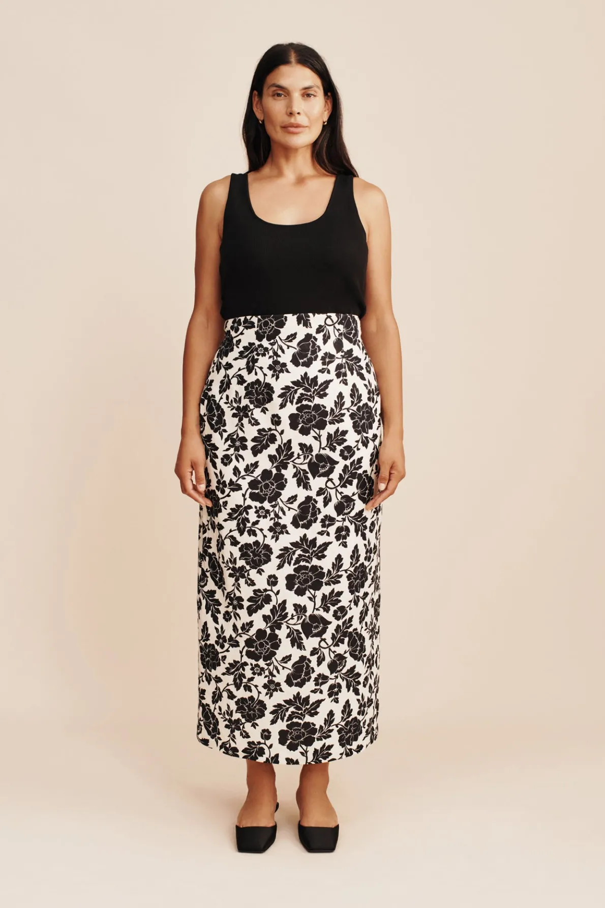 ROMEO SKIRT - NOIR BLOOM