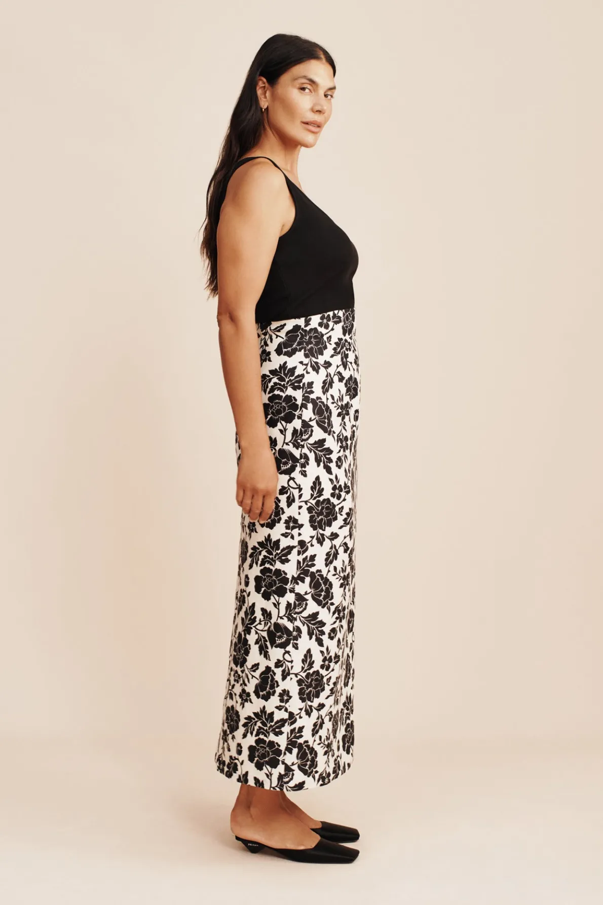 ROMEO SKIRT - NOIR BLOOM