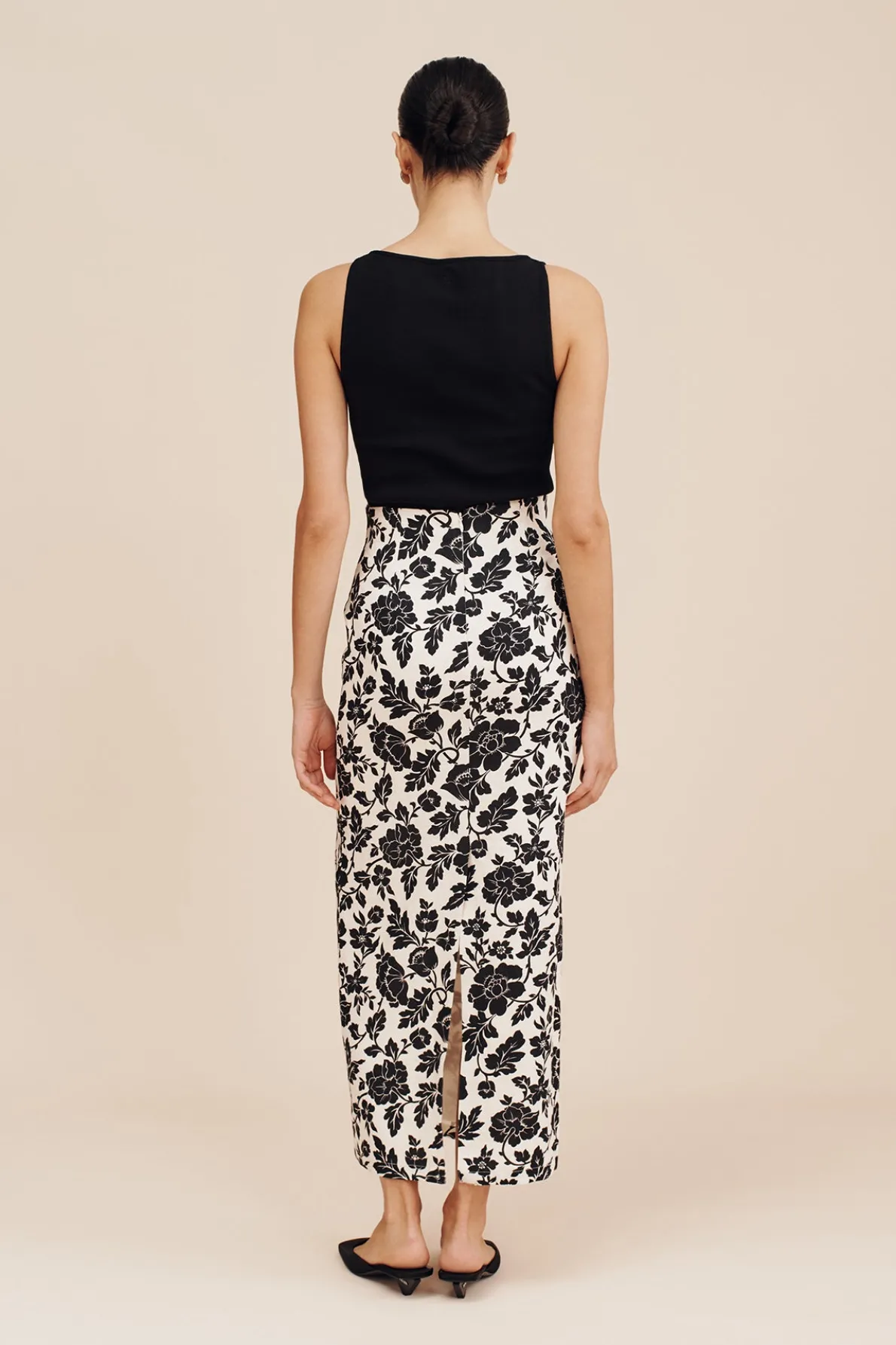 ROMEO SKIRT - NOIR BLOOM