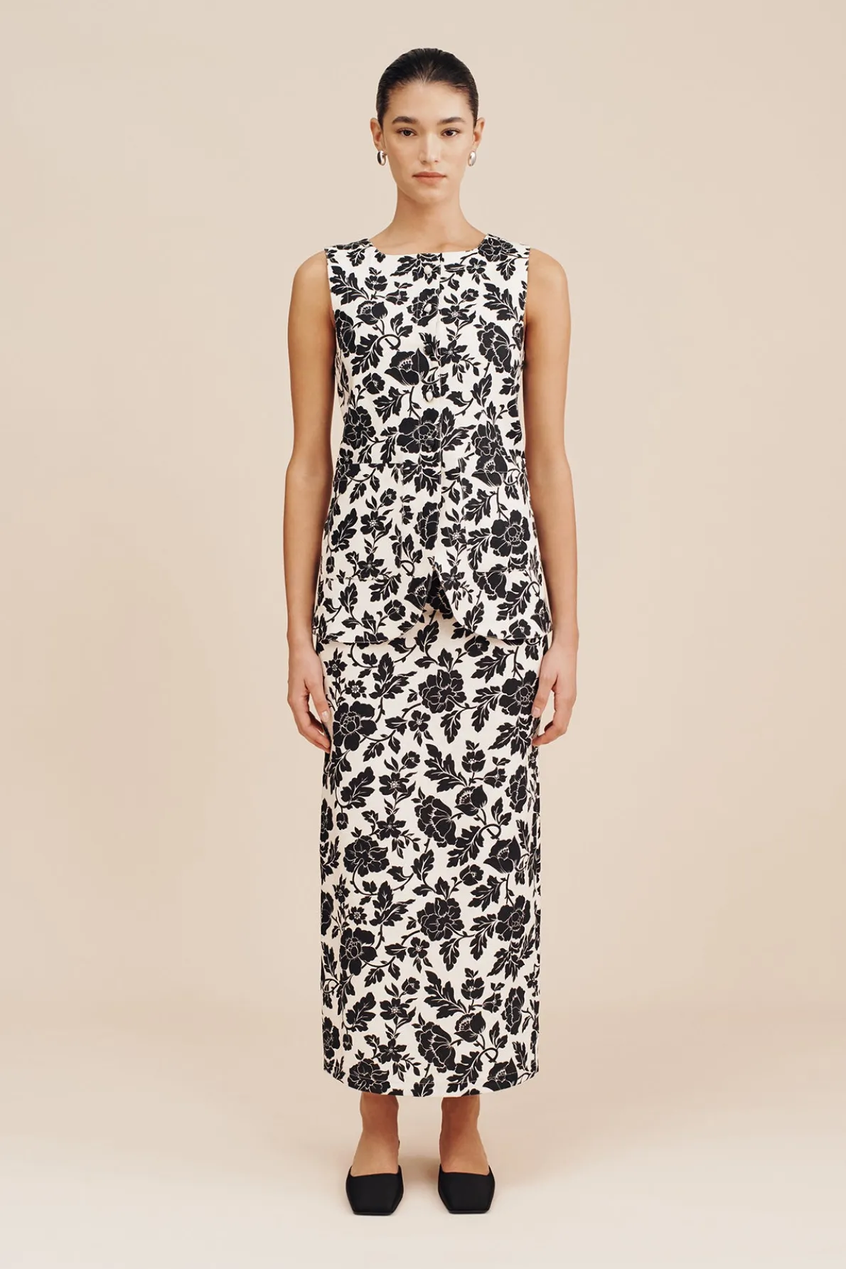 ROMEO SKIRT - NOIR BLOOM