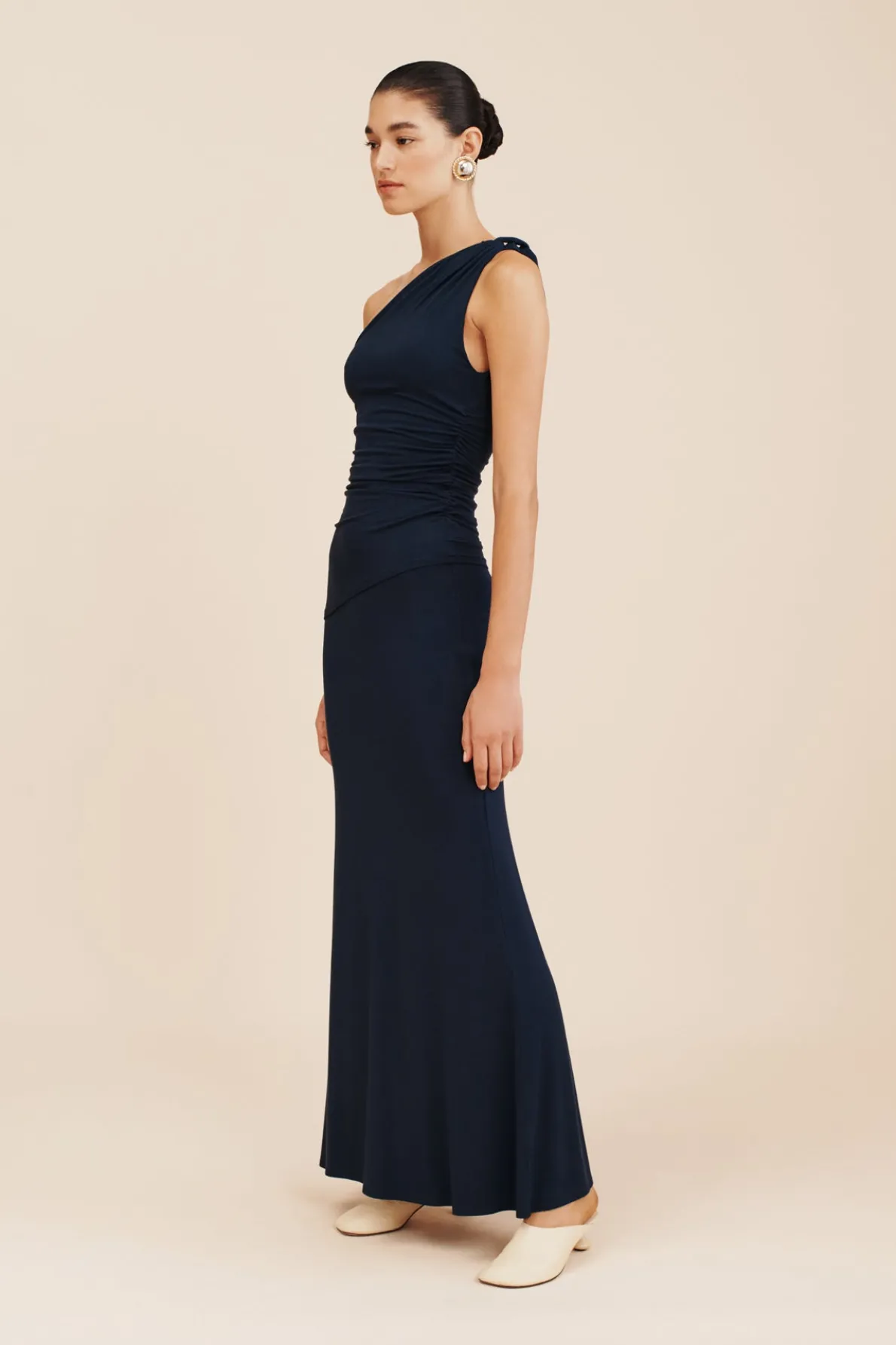 SASHA ONE SHOULDER TOP - ROYAL BLUE