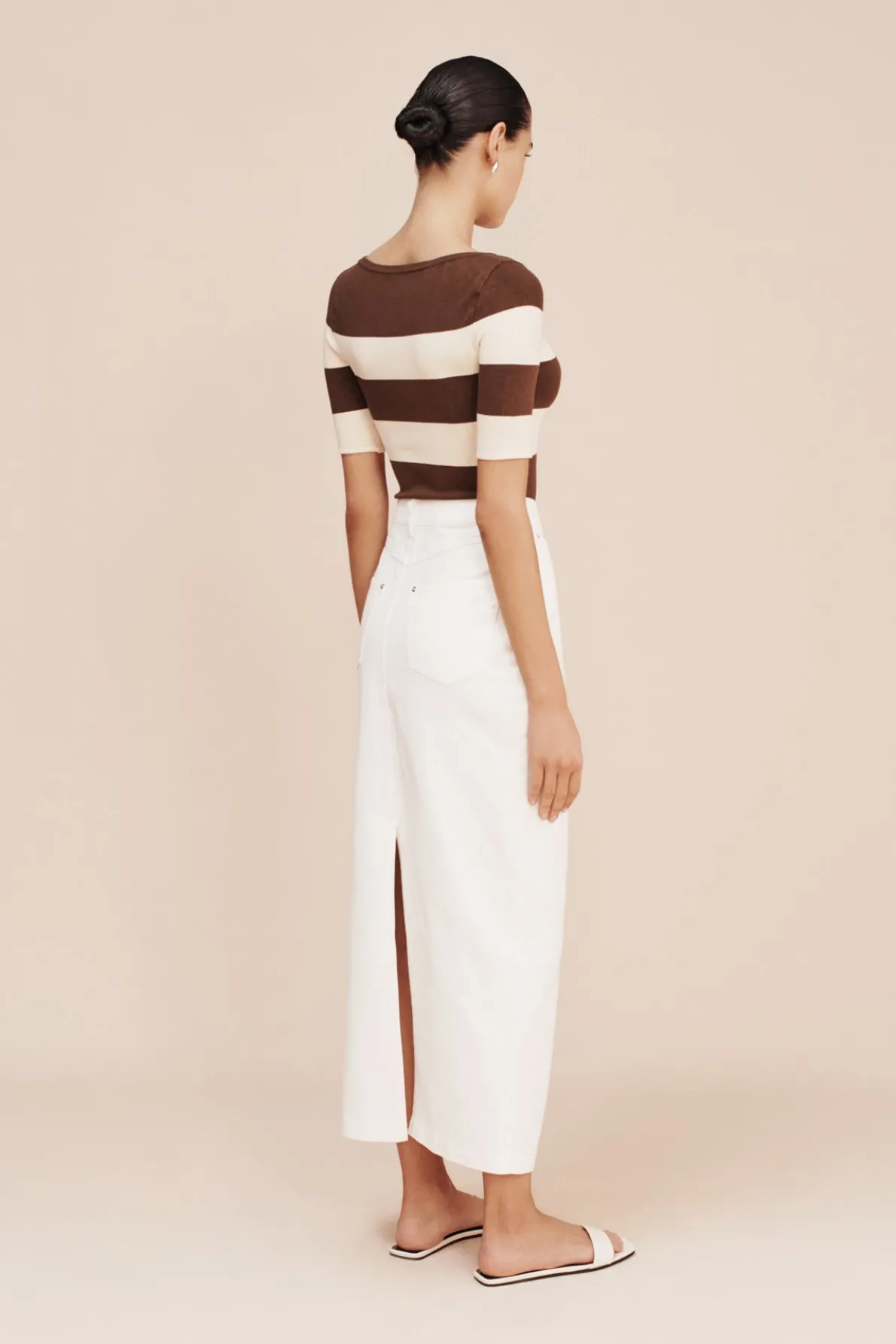 THEO TOP - CHOCOLATE STRIPE