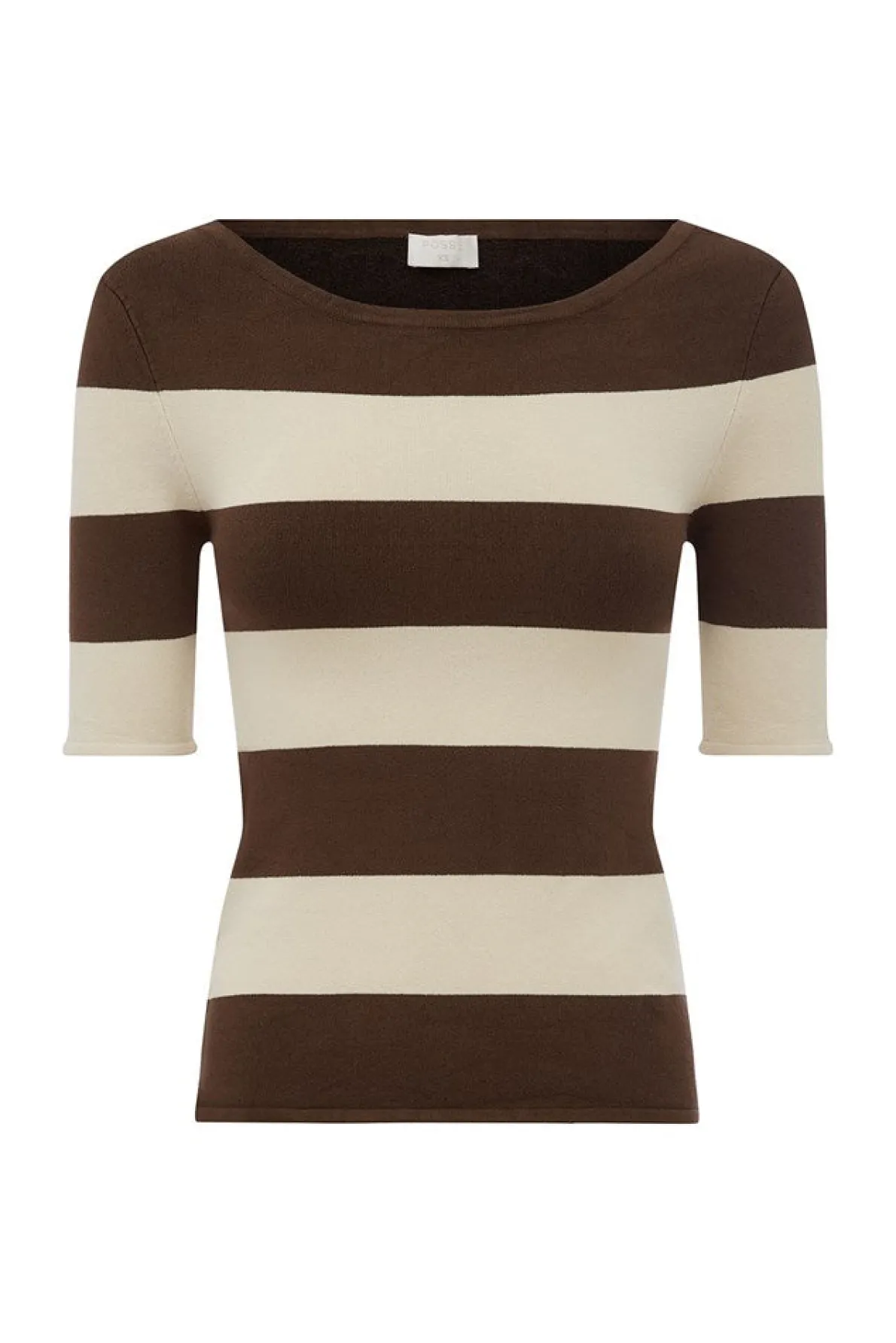 THEO TOP - CHOCOLATE STRIPE