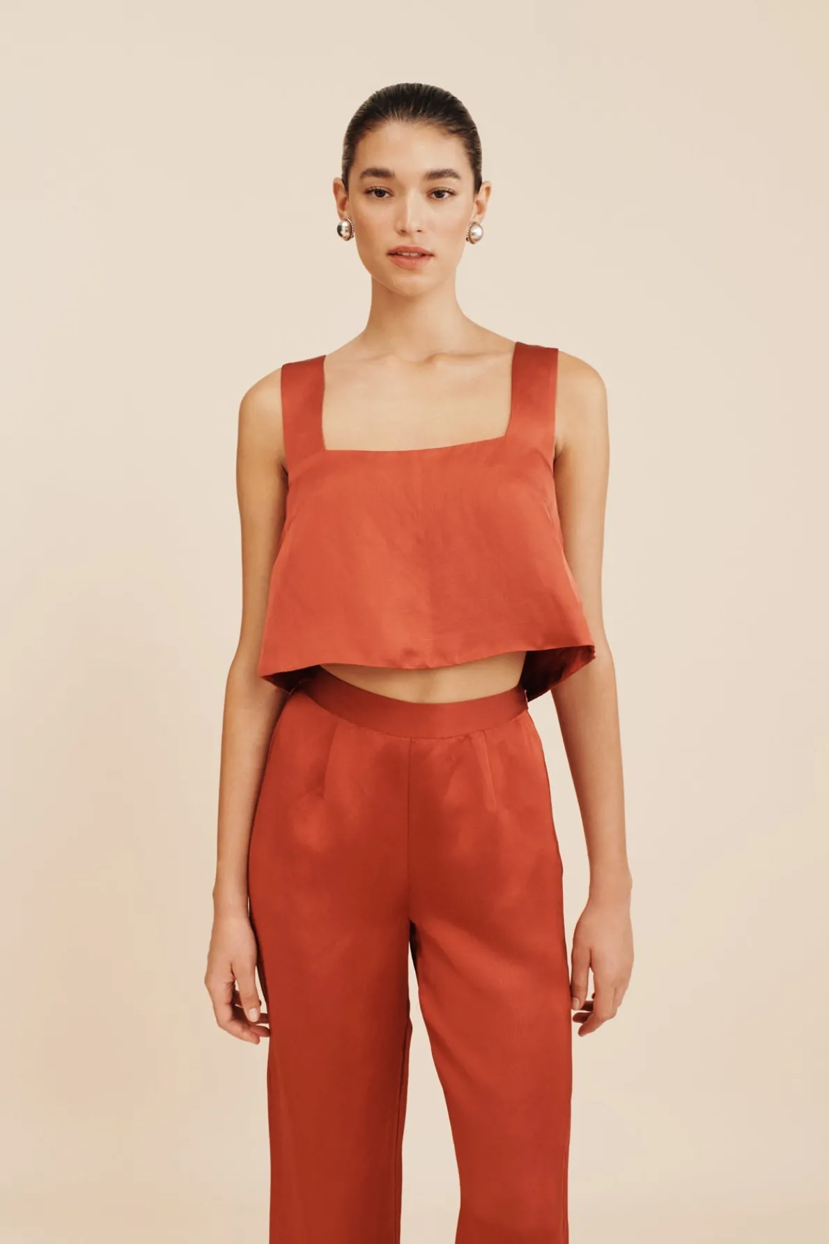 TIA TROUSER - REDWOOD