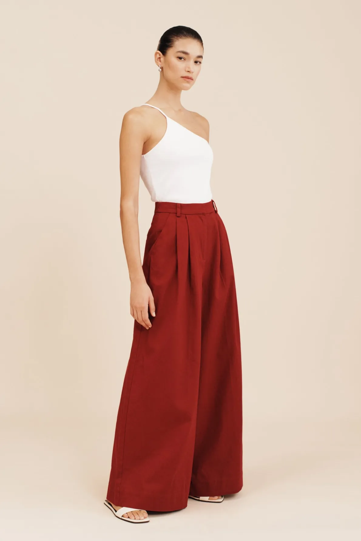 WESLEY TROUSER - GARNET