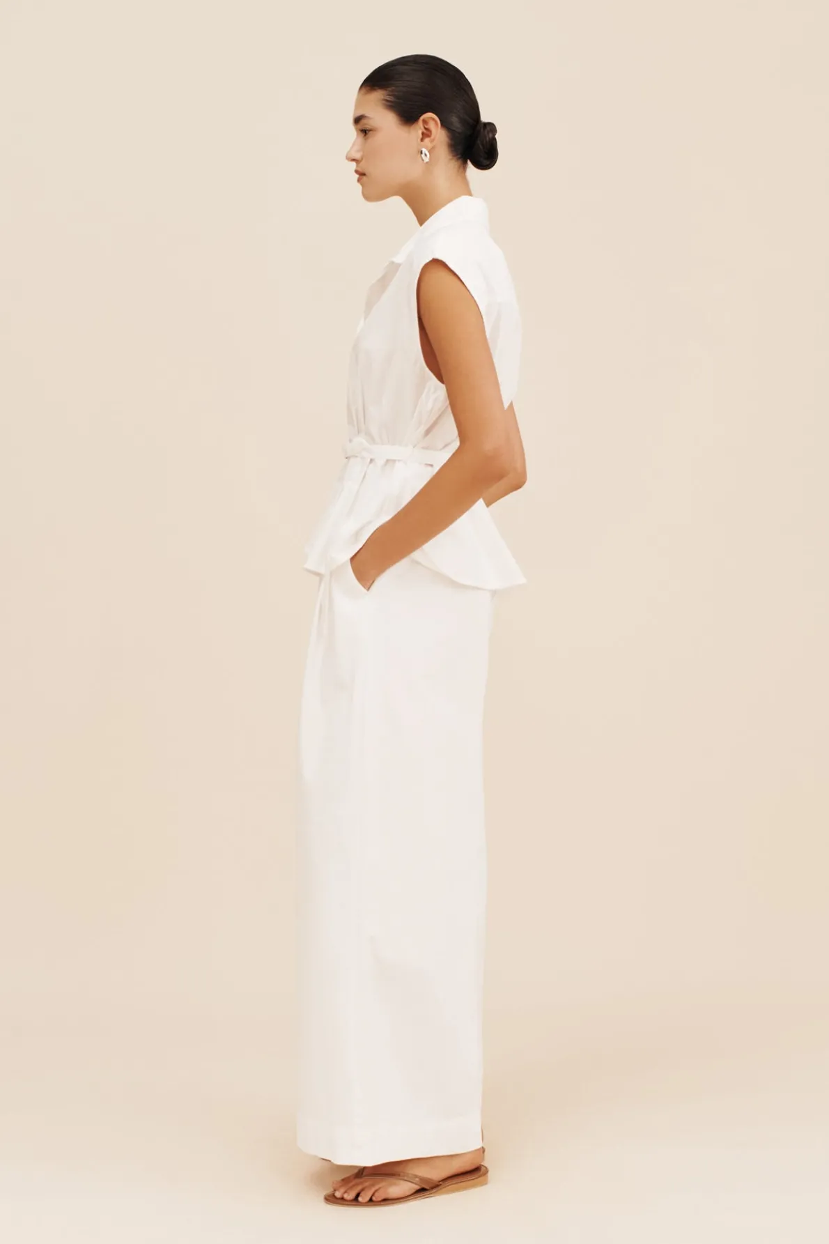 WESLEY TROUSER - VINTAGE WHITE