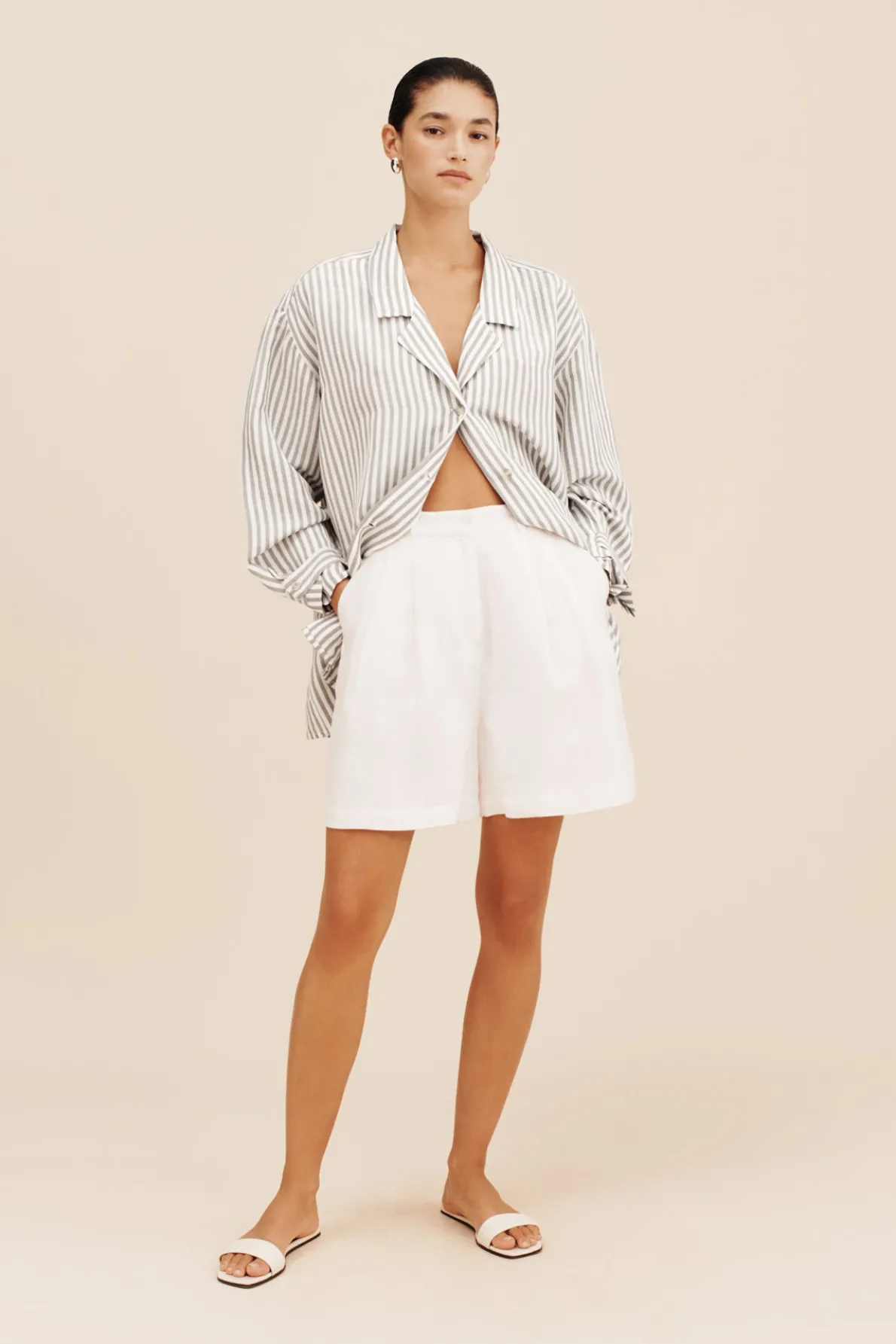 ZADIE SHIRT - SEAGRASS STRIPE