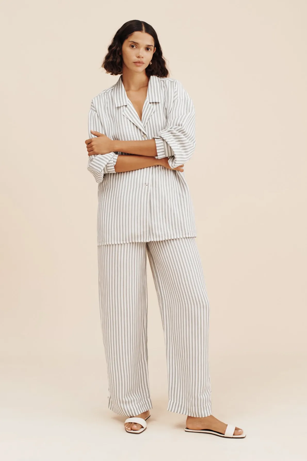 ZADIE SHIRT - SEAGRASS STRIPE