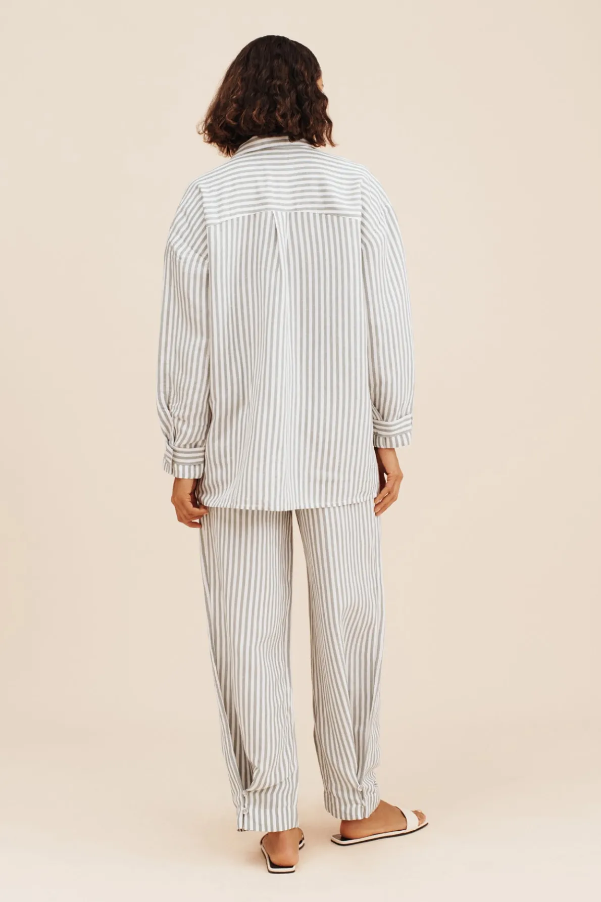 ZADIE SHIRT - SEAGRASS STRIPE